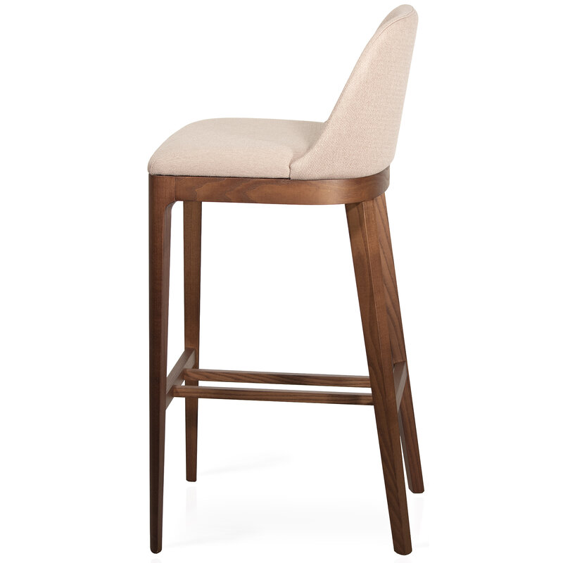 Busetto S030S Modern barstool with solid beech or ash wood legs 3