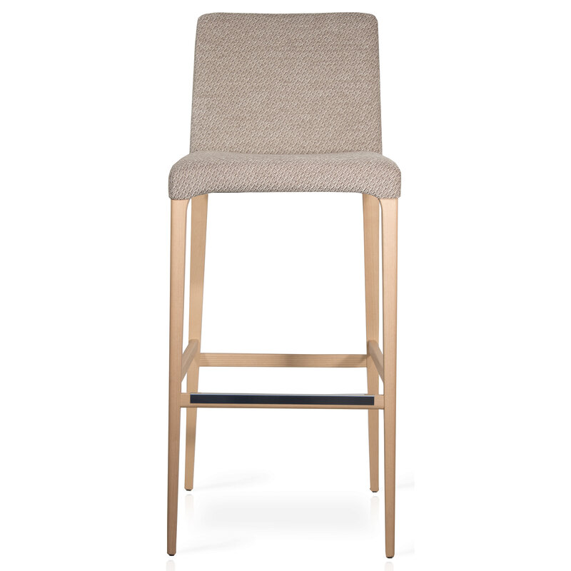 Busetto S049S Modern barstool with solid beech or ash wood legs 4