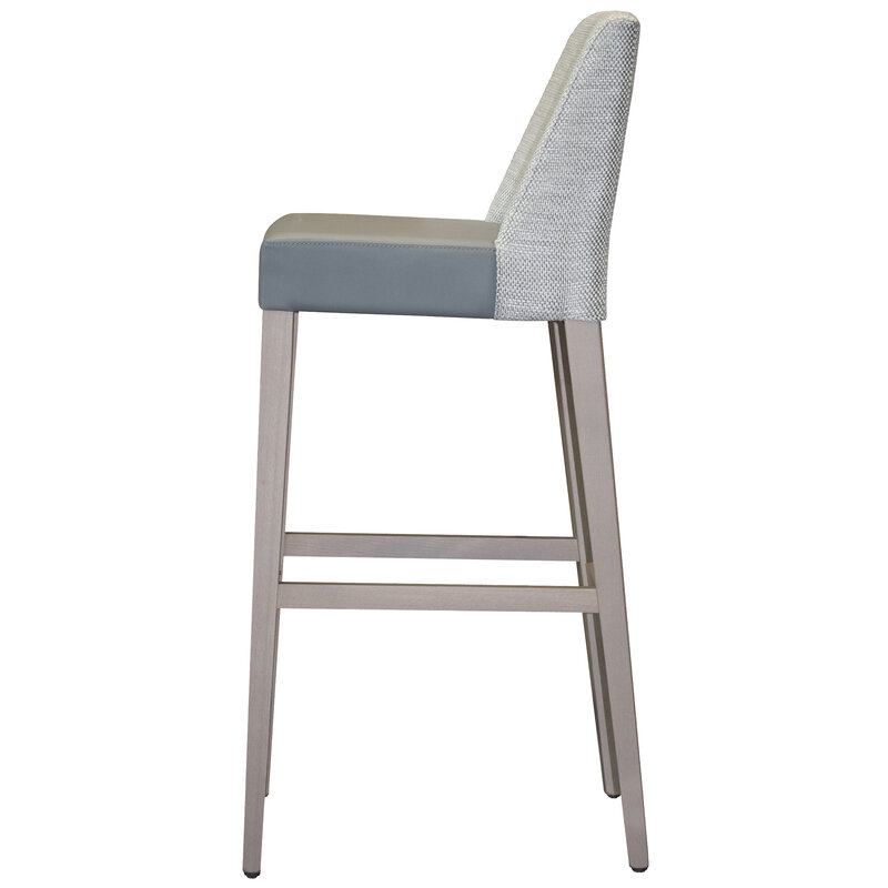 Busetto S054S Modern barstool with solid beech or ash wood legs 2