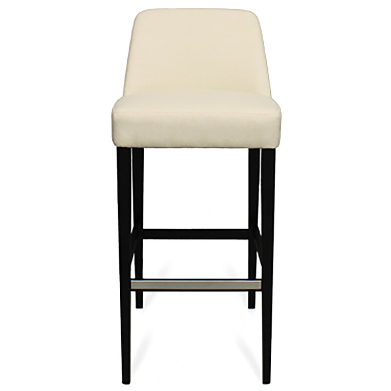 Busetto S054SZ Modern barstool with solid beech or ash wood legs 2