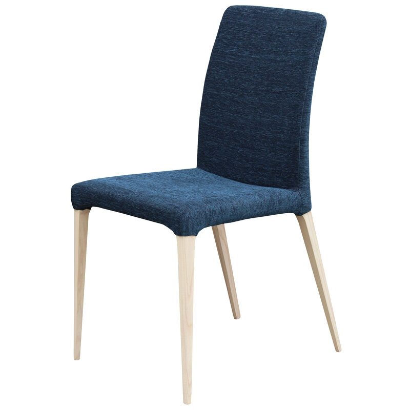 Busetto S048 Modern chair with solid beech or ash wood legs 1