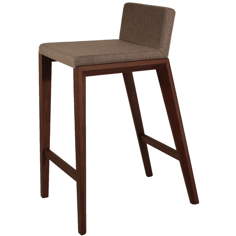 Busetto S066MS Contemporary barstool in solid ash wood, available in a choice of finishes 1