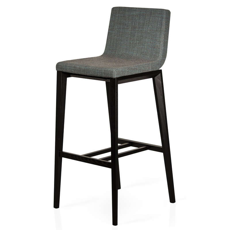 Busetto S066SH Contemporary barstool in solid ash wood, available in a choice of finishes 1
