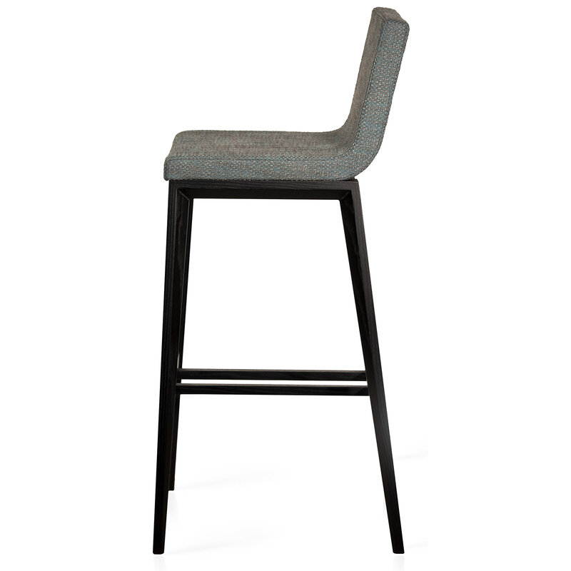 Busetto S066SH Contemporary barstool in solid ash wood, available in a choice of finishes 2
