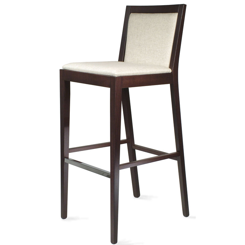 Busetto S103S Modern barstool made in solid beech or ash wood, available in a choice of finishes 1