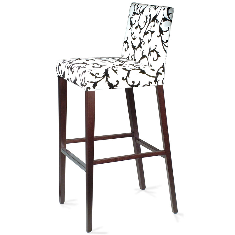 Busetto S205S Modern barstool made in solid beech or ash wood, available in a choice of finishes 1