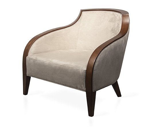 Busetto P054Q Modern armchair made in solid beech wood, available in a choice of finishes 1
