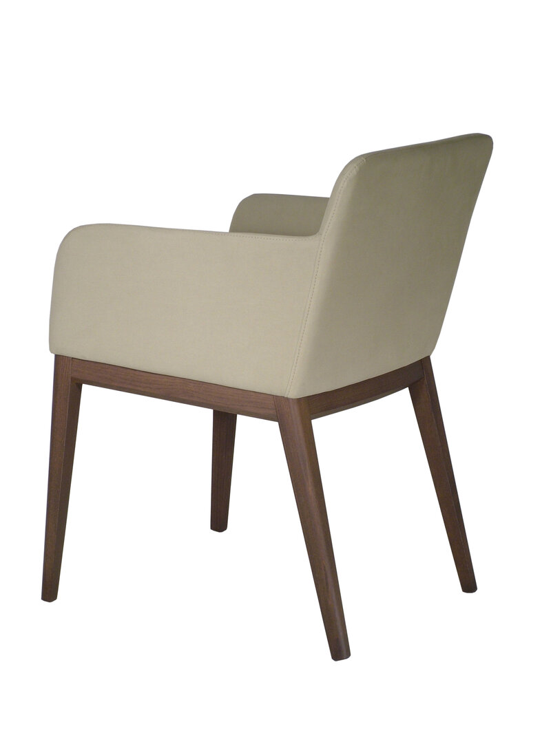Busetto P034 Modern chair with armrest made in solid beech or ash wood, available in a choice of finishes 2