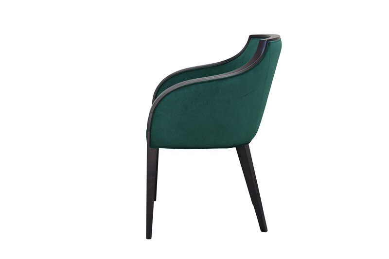 Busetto P054 Modern chair with armrest made in solid beech wood, available in a choice of finishes 2