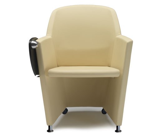 Busetto P297 Modern armchair with black adjustable feet 1
