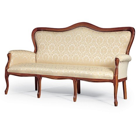 Busetto P437 Classical sofa with beech wood frame, available in a choice of finishes 1