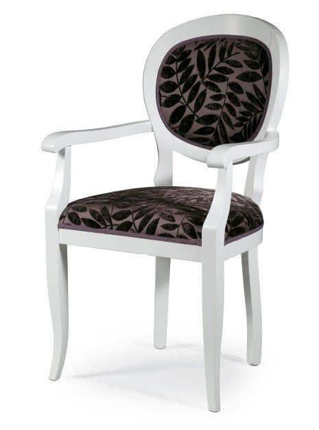 Busetto S637A Classical chair  with armrest in solid beech wood, available in a choice of finishes 1