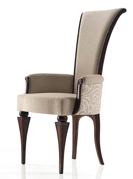Busetto S755A Classical chair  with armrest in solid beech wood, available in a choice of finishes 1