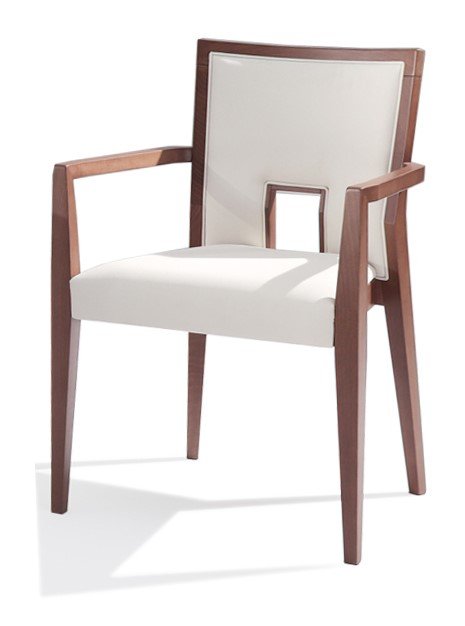 Busetto S195A Contemporary armchair made in solid beech wood, available in a choice of finishes 1