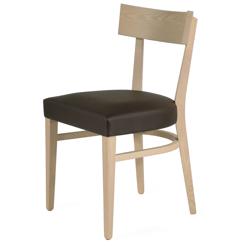 Busetto S087R Contemporary chair in beech or ash solid wood, available in a choice of finishes 1