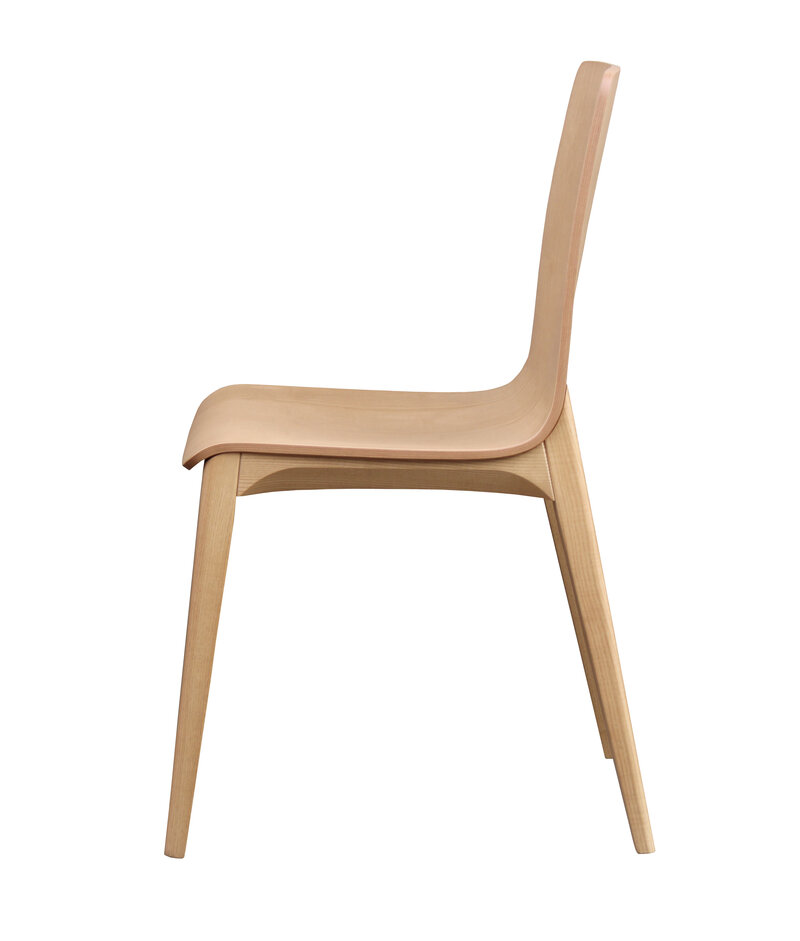 Busetto S059L Modern ash wood chair, available in a choice of finishes 2