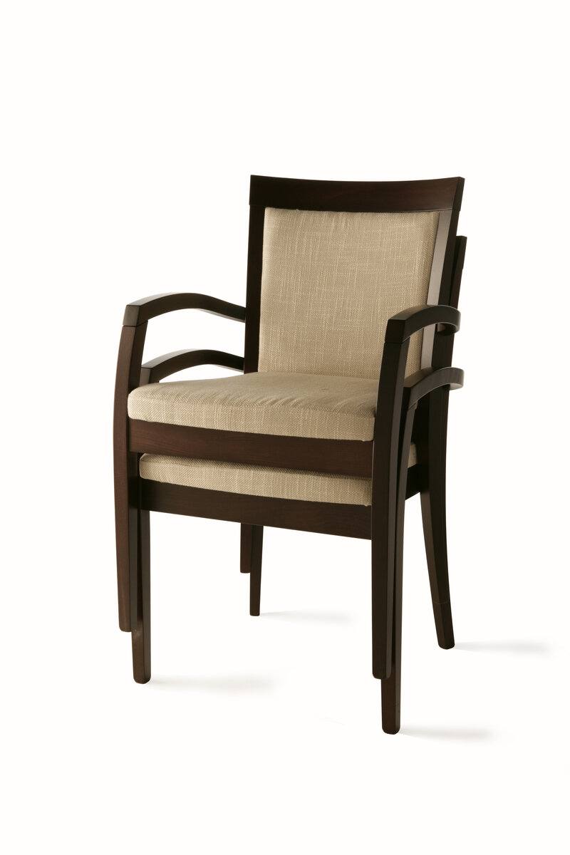 Busetto S094IMA Contemporary armchair made in solid beech wood, available in a choice of finishes 2