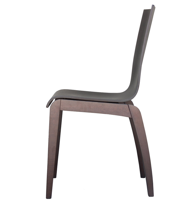 Busetto S120L Modern ash wood chair, available in a choice of finishes 2