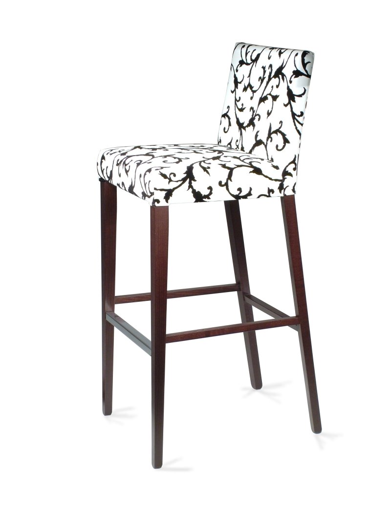 Busetto S205S Modern barstool made in solid beech or ash wood, available in a choice of finishes 1