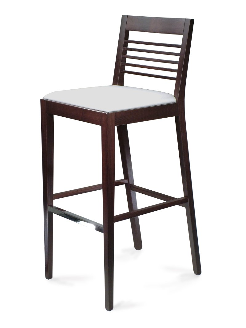 Busetto S102S Contemporary barstool made in solid beech or ash wood, available in a choice of finishes 1