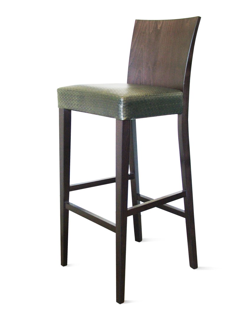 Busetto S114SQ Contemporary barstool made in solid beech wood 1