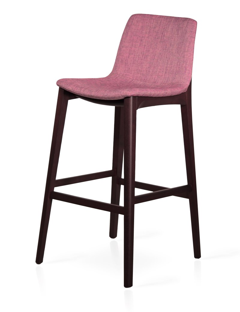 Busetto S061S Modern barstool in beech or ash solid wood 1