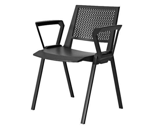 Busetto S534A Modern chair with armrest with aluminium or metal frame available in differnt colours (ask for finishes) 1