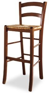 Busetto S976S Country style barstool made in solid beech or ash wood, available in a choice of finishes 1