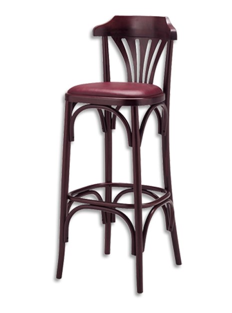 Busetto S906S Country style barstool made in solid beech wood, available in a choice of finishes 1